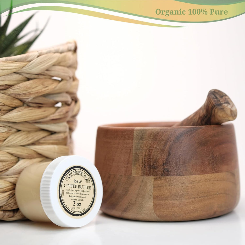 - 2 Oz - Coffee Bean Butter - Pure Natural Organic anti Aging Moisturizer