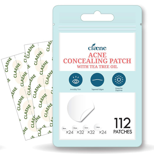 Acne Patch Pimple Patch - Invisible | Cruelty-Free | Hydrocolloid | Blemish Spot | Facial Stickers | Acne Spot Dots | Pimple Free, for Face (112 Count (Pack of 1))